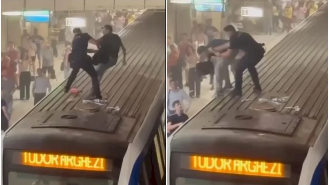 Incident în București! Un bărbat s-a urcat pe metrou și a început să înjure