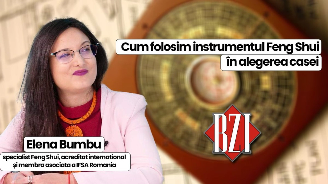 LIVE VIDEO - Elena Bumbu, specialist Feng Shui, acreditat internațional și membră asociată a IFSA România discută în emisiunea BZI LIVE despre cum folosim instrumentul Feng Shui în selectarea unei noi locuințe