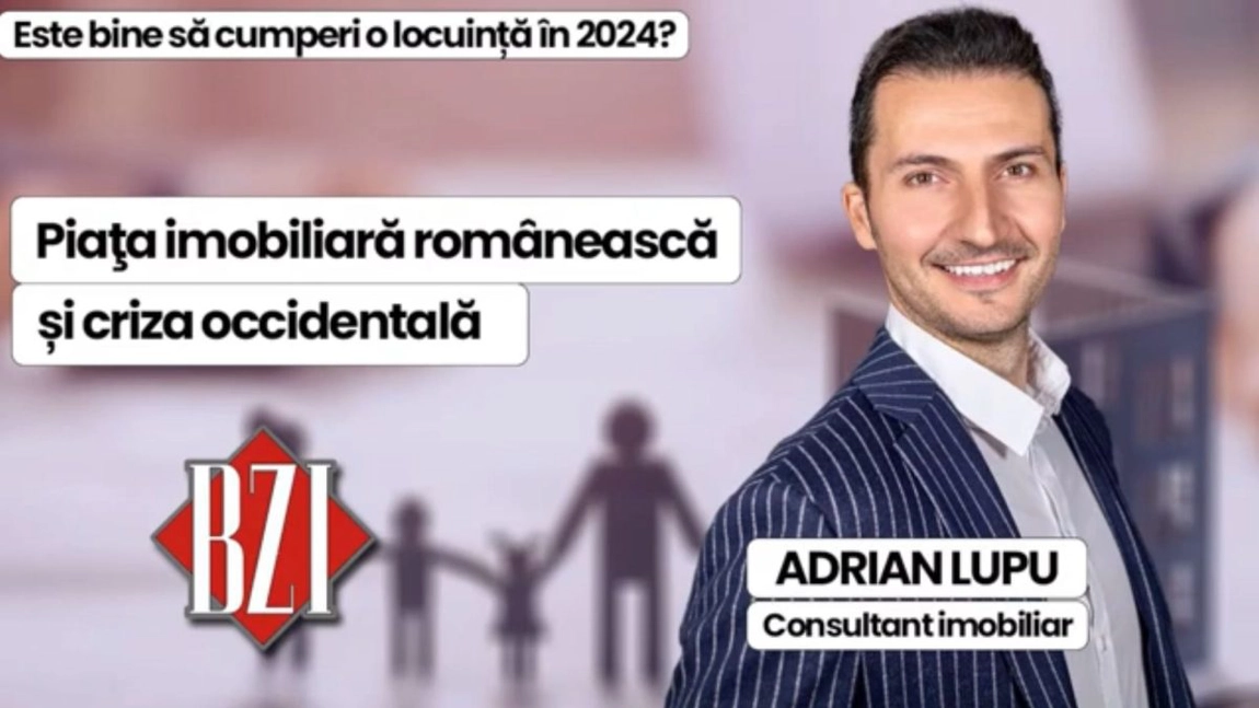 LIVE VIDEO - Piața imobiliară românească: ce se întâmplă cu prețurile în 2024, ce caută cumpărătorii, cum se adaptează dezvoltatorii. Adrian Lupu, consultat imobiliar, răspunde întrebărilor momentului la BZI LIVE