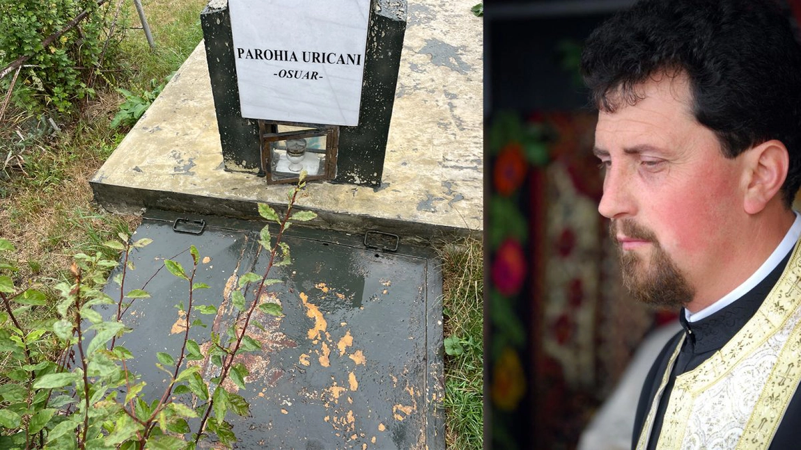 Acest preot paroh din Iași a găsit o soluție inedită pentru răposații fără familii! Ideea i-a venit după o călătorie în Grecia: „Când facem pomenirea morților, coborâm și acolo, și îi pomenim și pe ei”  – FOTO
