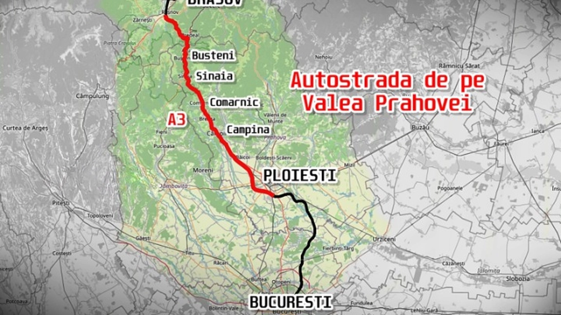 Noi blocaje pentru Autostrada A3 Ploiești - Brașov. Studiul de fezabilitate și proiectul tehnic sunt întârziate cu 2 ani