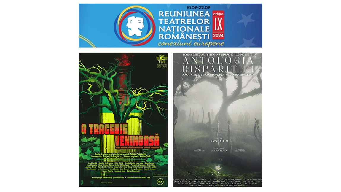 Două mari producții ale Teatrului Național Iași, „O tragedie veninoasă” și „Antologia dispariției”, invitate la Reuniunea Teatrelor Naționale de la Chișinău