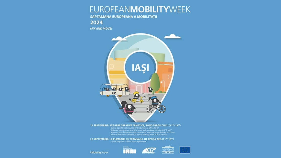 Municipiul Iași participă activ și în acest an la „Săptămâna Europeană a Mobilității”