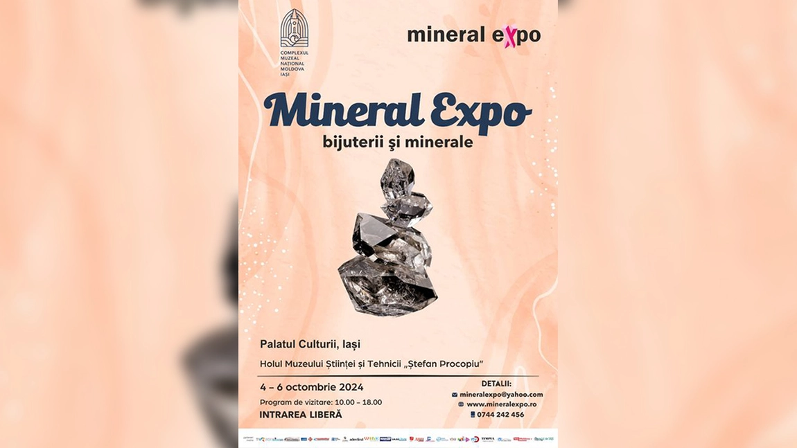 Mineral Expo Iași 2024: O ediție aniversară dedicată cristalelor și bijuteriilor