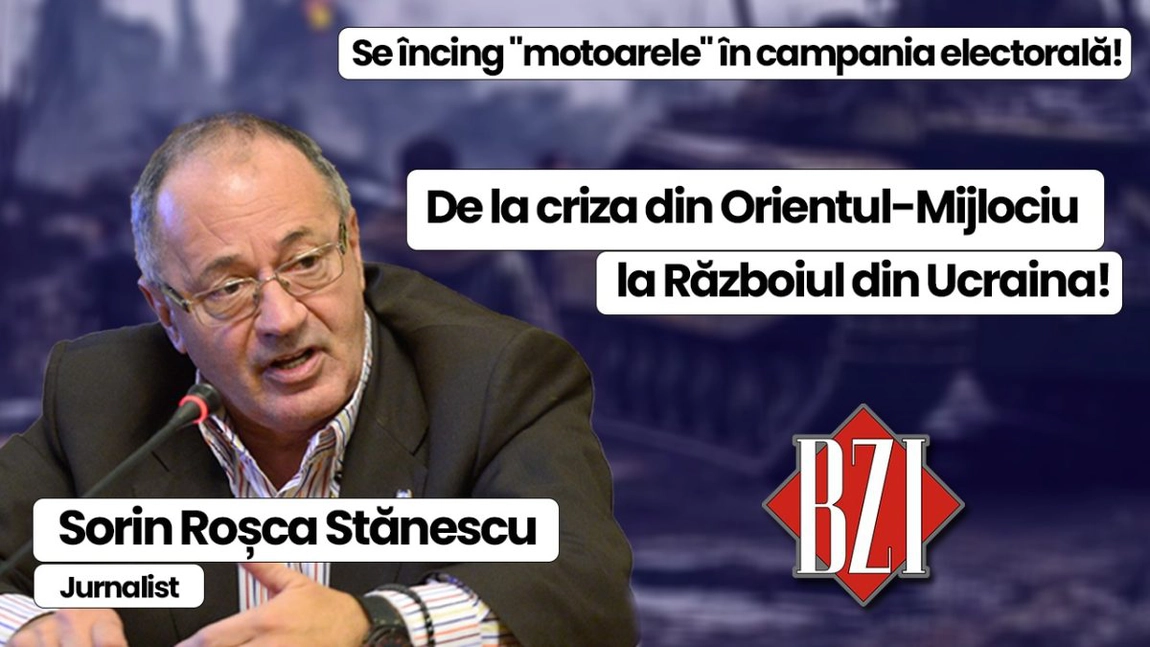 LIVE VIDEO - Talk-show special, la BZI LIVE alături de nașul presei din România, senior-jurnalistul Sorin Roșca Stănescu! Vor fi analizate subiectele de actualitate naționale și internaționale