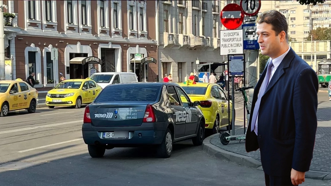 Cristian Stanciu a pus stăpânire pe o stradă din centrul Municipiului Iași! Angajații consilierului județean PSD sfidează legea și parchează ilegal