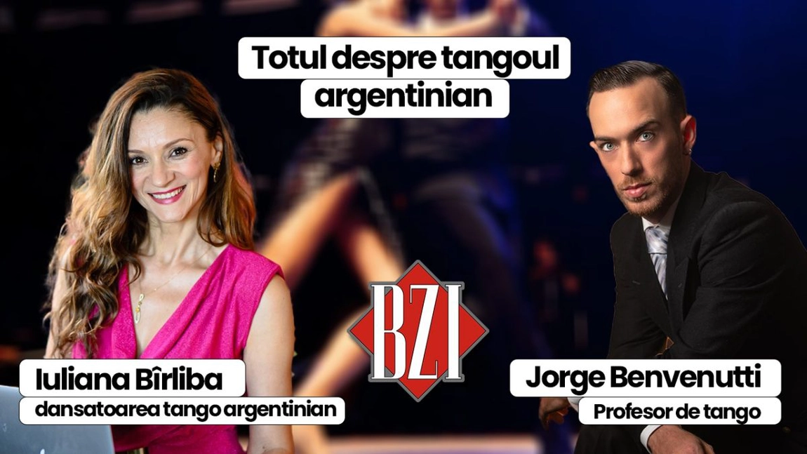 LIVE VIDEO - Jorge Benvenutti, profesor de tango argentinian și Iuliana Bîrliba, dansatoare de tango argentinian, vor povesti în emisiunea BZI LIVE tainele tangoului argentinian