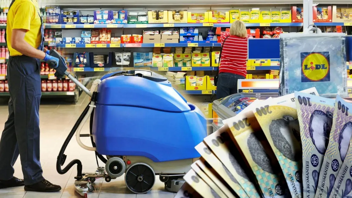 Salariu de 900 de euro pentru un post part-time la curățenie în LIDL! Jobul este în România