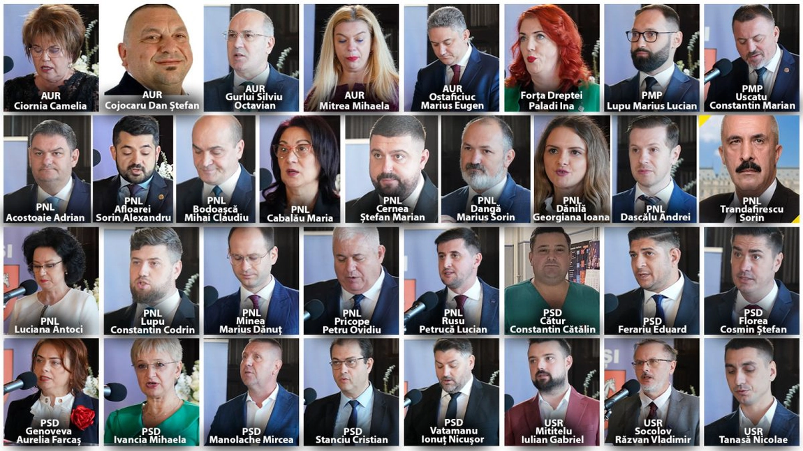 Ei sunt noii consilieri județeni ai Iașului! Costel Alexe trebuie să „colaboreze” cu 25 de bărbați și 8 femei în următorii 4 ani