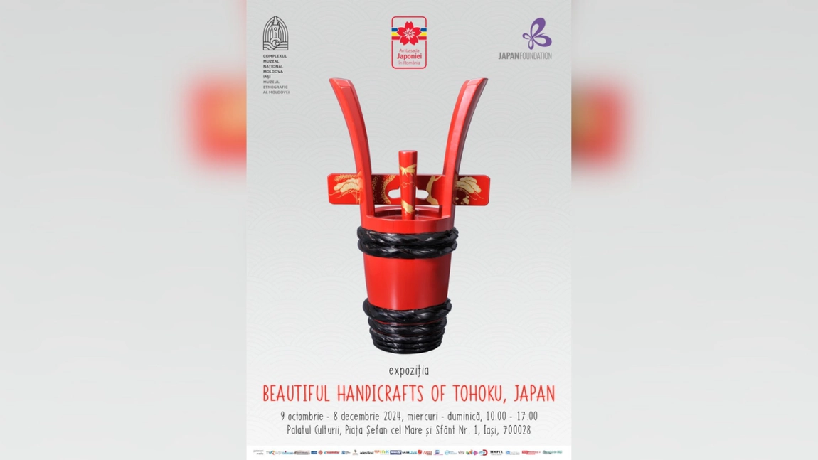 Expoziția „Artă populară japoneză din regiunea Tohoku”, la Palatul Culturii la Muzeul Etnografic al Moldovei