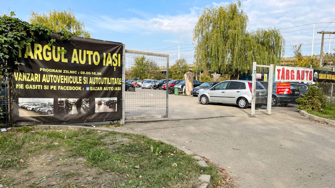 Ei sunt „proprietarii” Târgului Auto din Iași. Au pus stăpânire pe tot pentru o sumă modică. Nimeni nu poate face ceva