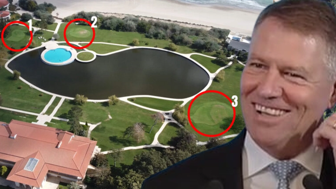 Lux prezidențial: Iohannis își amenajează mini-teren de golf exclusivist la Vila Lac 3, pe lângă cel de la Neptun