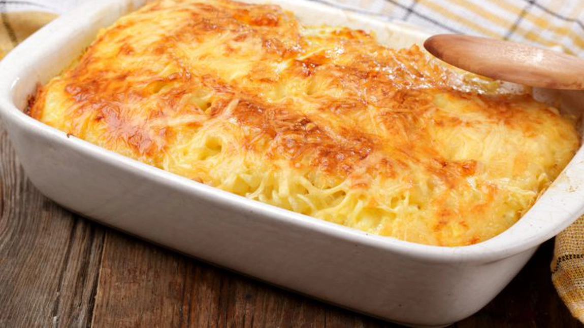 Rețetă pentru spaghete cu brânză la cuptor! Desertul copilăriei!