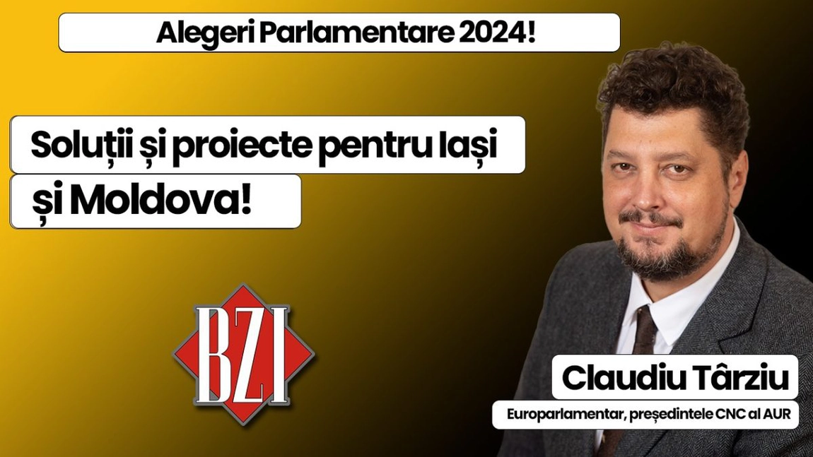 LIVE VIDEO - Claudiu Târziu, președinte CNC AUR, europarlamentar și candidat la Alegerile Parlamentare 2024 într-o nouă emisiune-dialog BZI LIVE
