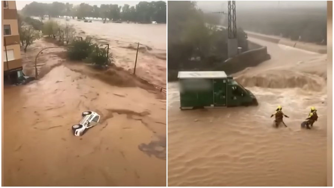 O familie de români din Valencia, la un pas de moarte în timpul inundațiilor catastrofale. ”Ne-am ținut de un copac și ne-am rugat”