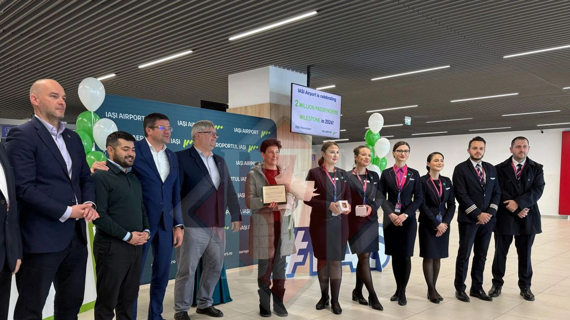 Iată cine este pasagerul cu numărul 2 milioane, premiat de Aeroportul Internațional Iași