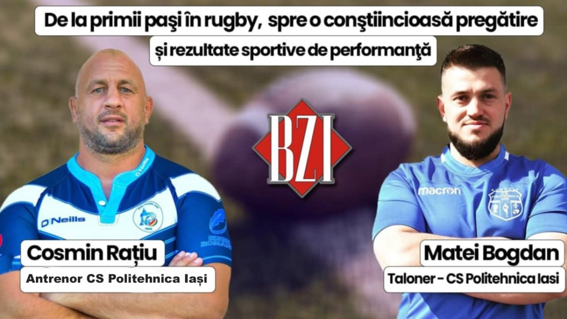 LIVE VIDEO - Cosmin Rațiu și Matei Bogdan discută la BZI LIVE despre primii paşi în rugby, spre o conştiincioasă pregătire și rezultate sportive de performanţă