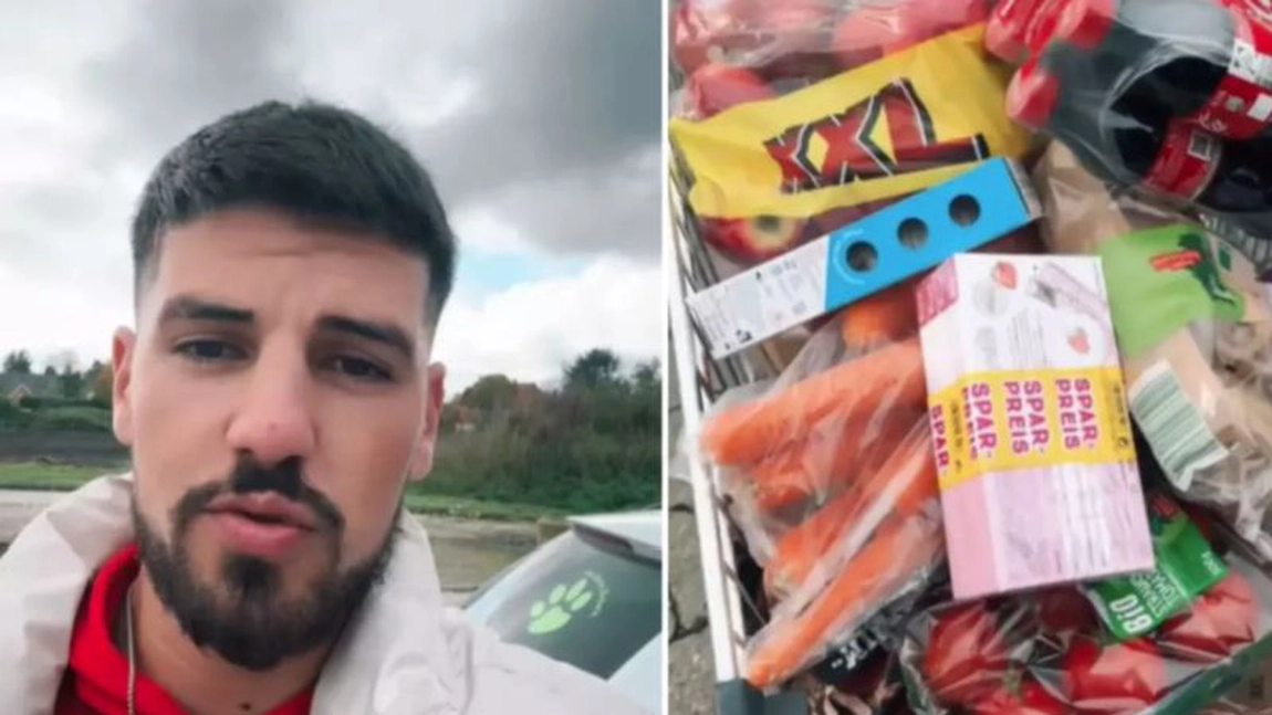 Un român a arătat ce a cumpărat cu 100 de euro dintr-un supermarket din Germania! 