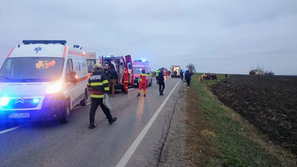 Accident rutier grav la Suceava! Cinci persoane au decedat și doi minori sunt răniți