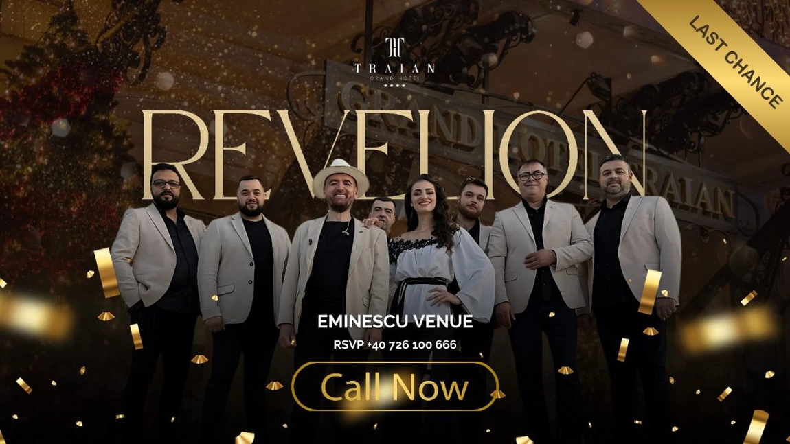 Petreceți Revelionul 2025 la Grand Hotel Traian!