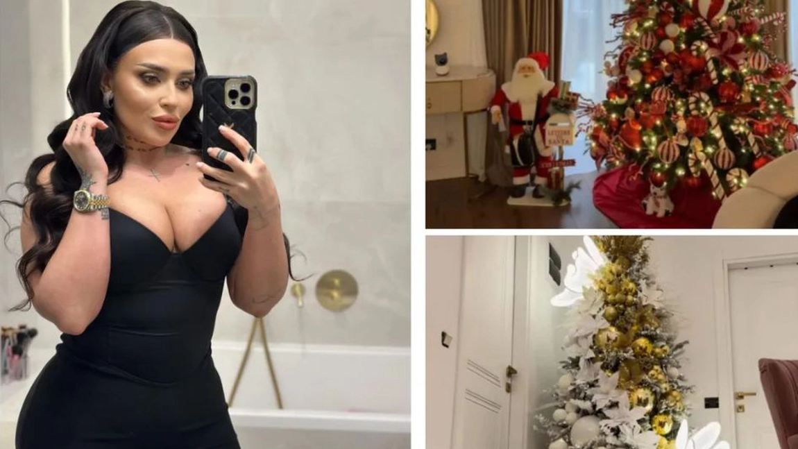 Oana Radu a făcut furori pe Internet cu brazii de Crăciun! Ce ornamente spectaculoase a ales artista