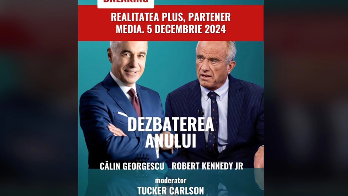 Robert Kenedy și Tucker Carlson vin în România ca să il susțină pe Călin Georgescu