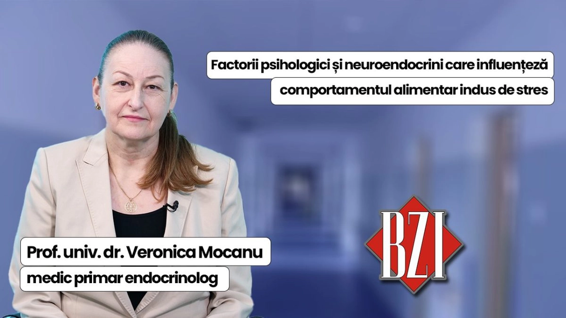 LIVE VIDEO - Prof. univ. dr. Veronica Mocanu, medic primar endocrinolog, discută în emisiunea BZI LIVE despre factorii psihologici și neuroendocrini care influențează comportamentul alimentar indus de stres.