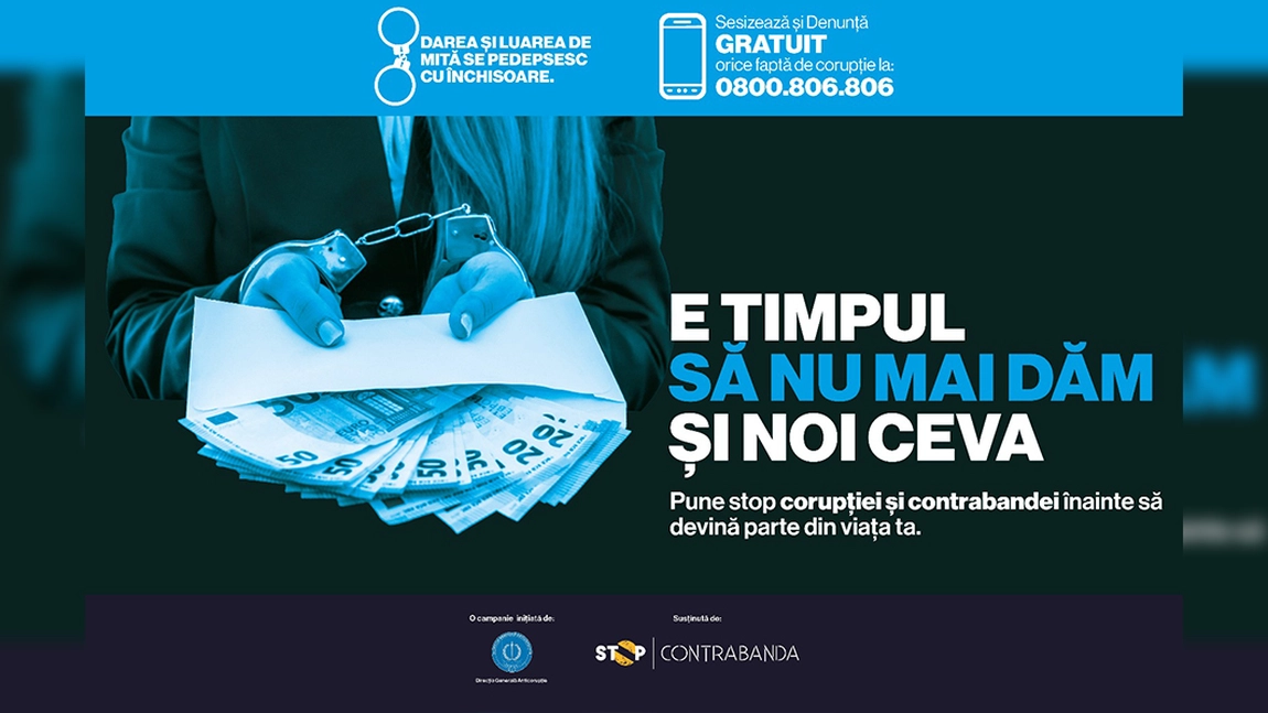 Lansarea campaniei naționale de prevenire a corupției: „E timpul să nu mai dăm și noi ceva”