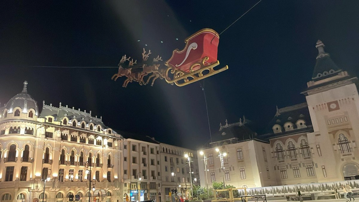 Iată cât costă o cursă de 3 minute cu liftul lui Moş Crăciun, la târgul de Crăciun din Craiova