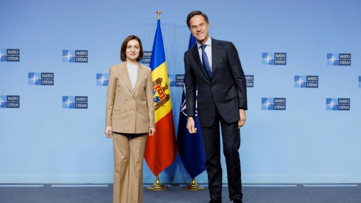 Maia Sandu, întâlnire cu Mark Rutte. Ce a discutat președintele Republicii Moldova cu secretarul general al NATO