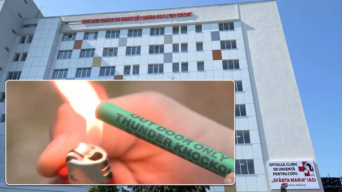 În perioada sărbătorilor de iarnă, 30 de copii au ajuns la Spitalul „Sf. Maria” Iași din cauza petardelor! Medicii trag un semnal de alarmă: „Trebuie luate măsuri drastice”