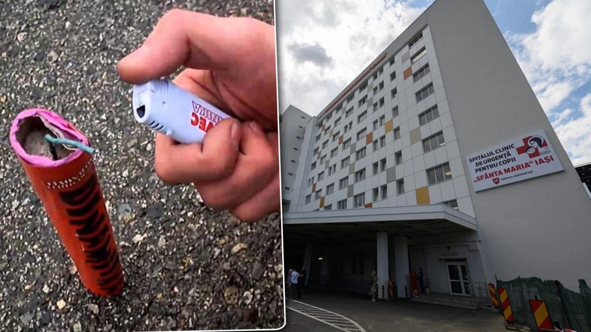 Un copil de 11 ani s-a mutilat pe viață cu o petardă peste care a turnat benzină! Adolescentul este acum internat la Spitalul de Urgenţă pentru Copii: „Are arsură gradul 1-2 la nivel facial, cervical și mâini – bilateral”