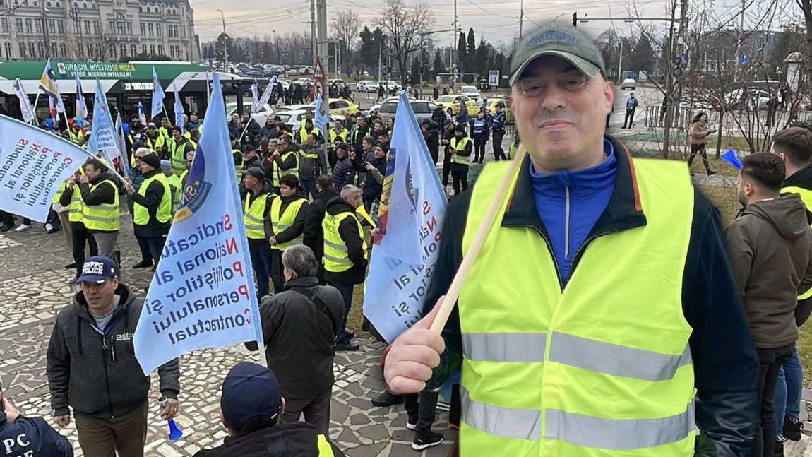 Angajații din poliție, penitenciare și militarii rezerviști au protestat în fața Prefecturii din Iași pentru a-și cere drepturile: „Sper să înceteze cu aceste prostioare și să-și dea seama că românul a suferit destul”