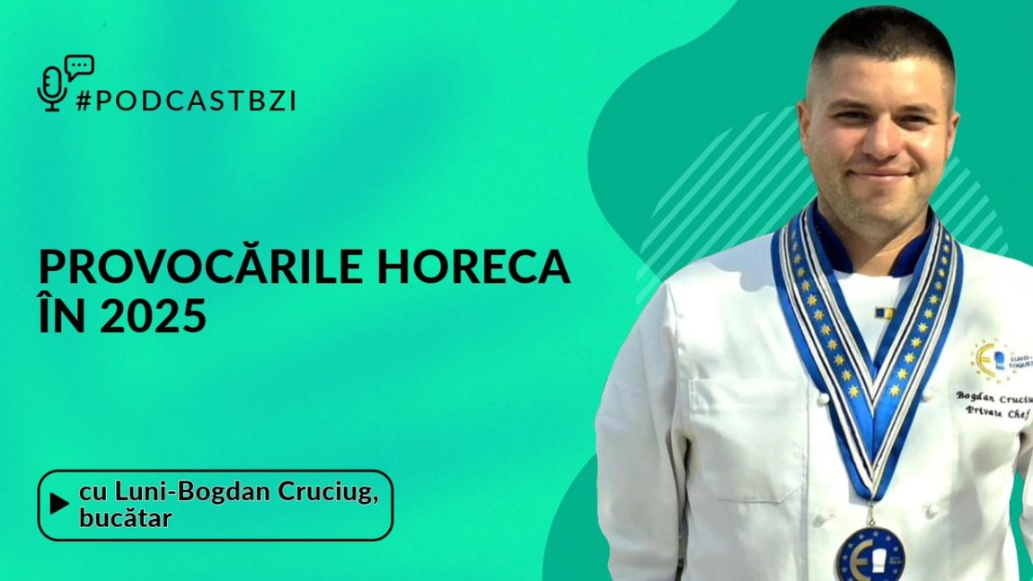LIVE VIDEO - Despre situația din HoReCa în 2025 și Valentine’s Day, cu bucătarul Bogdan Cruciug, într-un nou episod de #PodcastBZI!