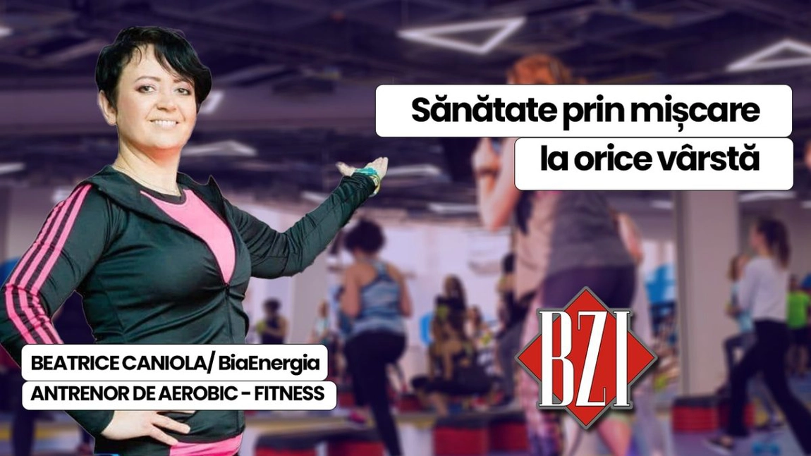 LIVE VIDEO - Beatrice Caniola, antrenor de aerobic-fitness, discută în platoul BZI LIVE despre activitatea sa de 20 de ani în lumea sportului