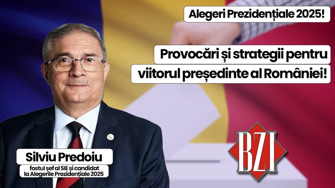 LIVE VIDEO - Top talk-show exclusiv! Ediție specială BZI LIVE alături de Silviu Predoiu, fostul șef al SIE și candidat la Alegerile Prezidențiale 2025