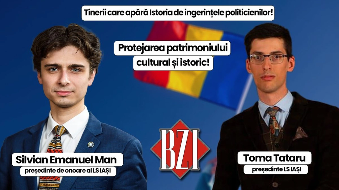 LIVE VIDEO - Tinerii care apără Istoria de ingerințele politice! Ediție specială, în Studioul BZI LIVE, alături de Silvian Emanuel Man și Toma Tataru respectiv președintele de onoare și conducătorul actual al Ligii Studenților IAȘI