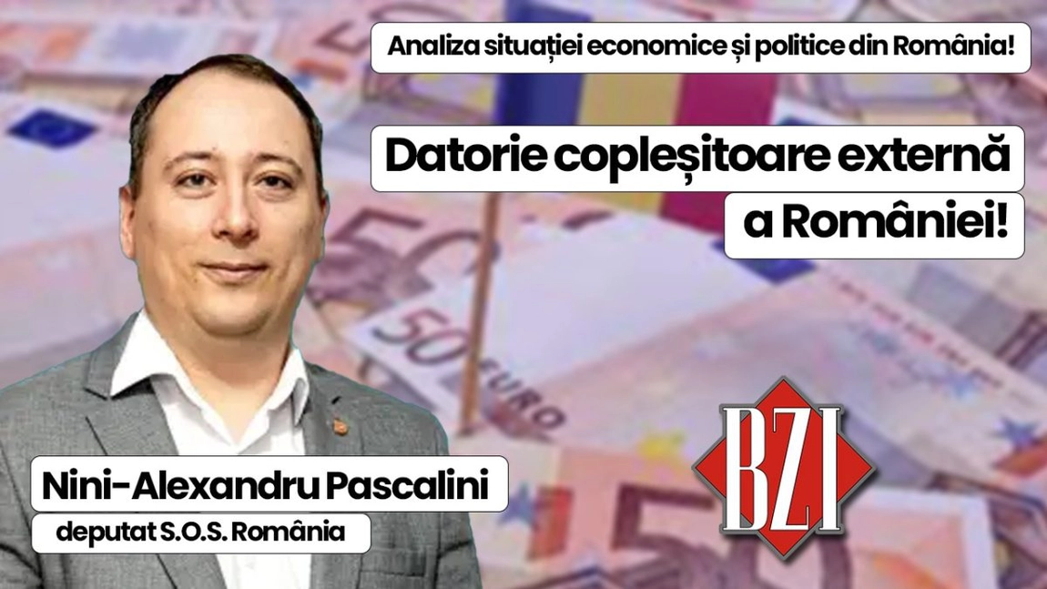 LIVE VIDEO - Analiză politică, economică și socială la BZI LIVE alături de Nini-Alexandru Pascalini, deputat S.O.S. România