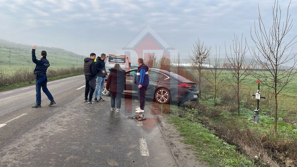 Accident rutier în Dumbrava! Trei autoturisme au intrat în coliziune