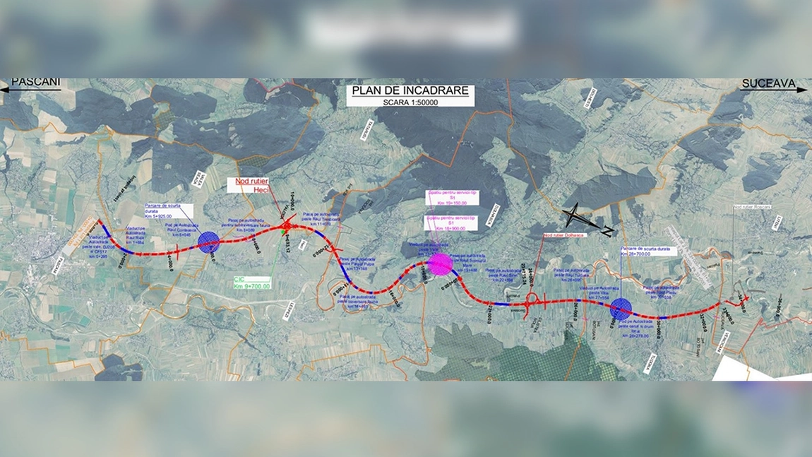 A fost desemnat câștigătorul contractului pentru construcția lotului 1 al autostrăzii Pașcani – Suceava (secțiune a A7)!