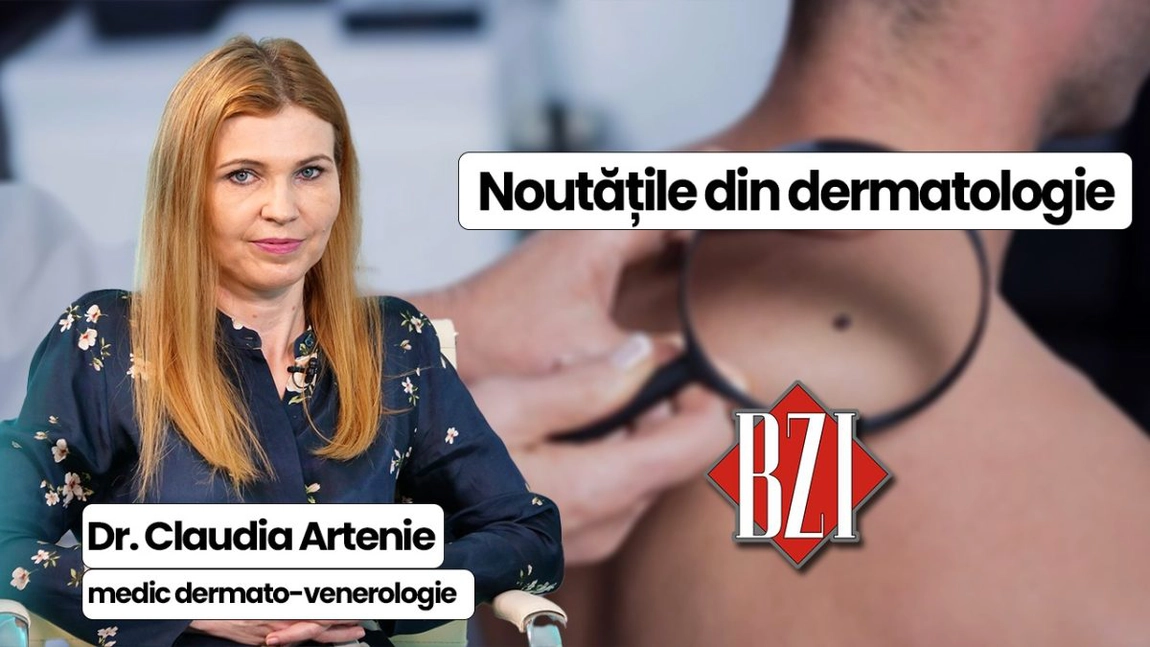 LIVE VIDEO - Tot mai mulți români se confruntă cu afecțiuni dermatologice: stresul, alimentația și poluarea sunt principalii factori declanșatori. Dr. Claudia Artenie, medic primar dermatovenerologie, discută în emisiunea BZI LIVE despre creșterea numărului pacienților cu afecțiuni dermatologice