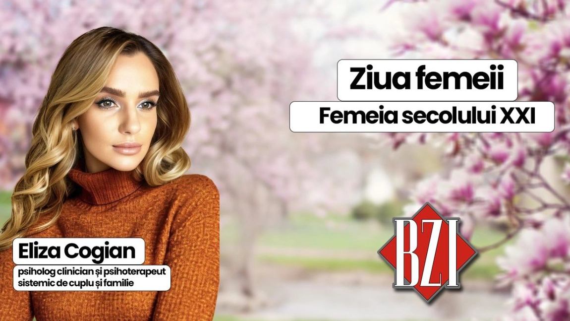 LIVE VIDEO - Eliza Cogian, psiholog clinician și psihoterapeut sistemic de cuplu și familie, discută în emisiunea de sănătate BZI LIVE despre femeia secolului XXI și cum este ea percepută în societatea actuală