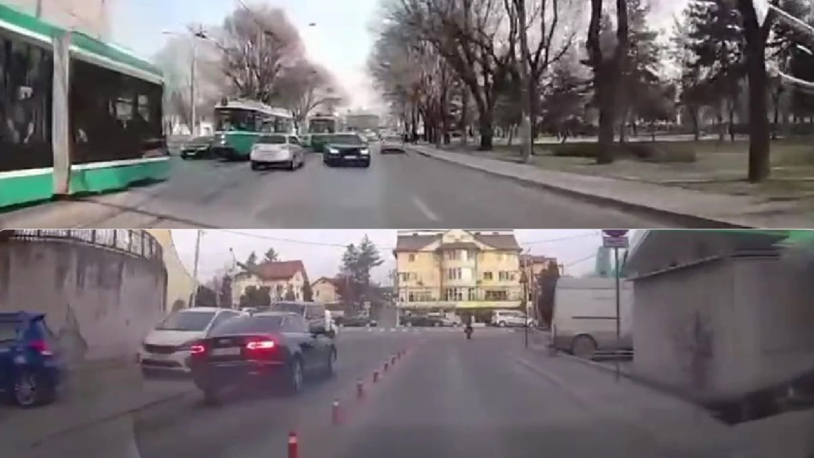 Haos în traficul din Iași! Trei șoferi au fost surprinși în timp ce conduceau pe contrasens și se fereau de mașini pe străzile din oraș
