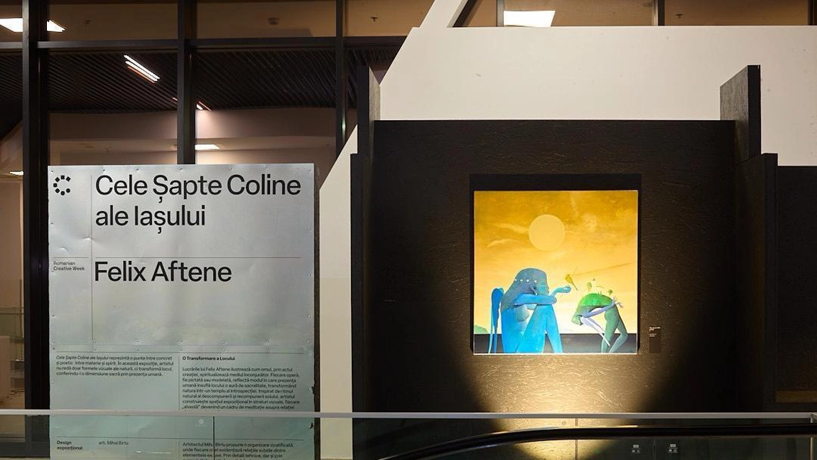 Expoziția-eveniment a lui Felix Aftene a dat startul celei mai importante platforme creative din UE, la Aeroportul Iași