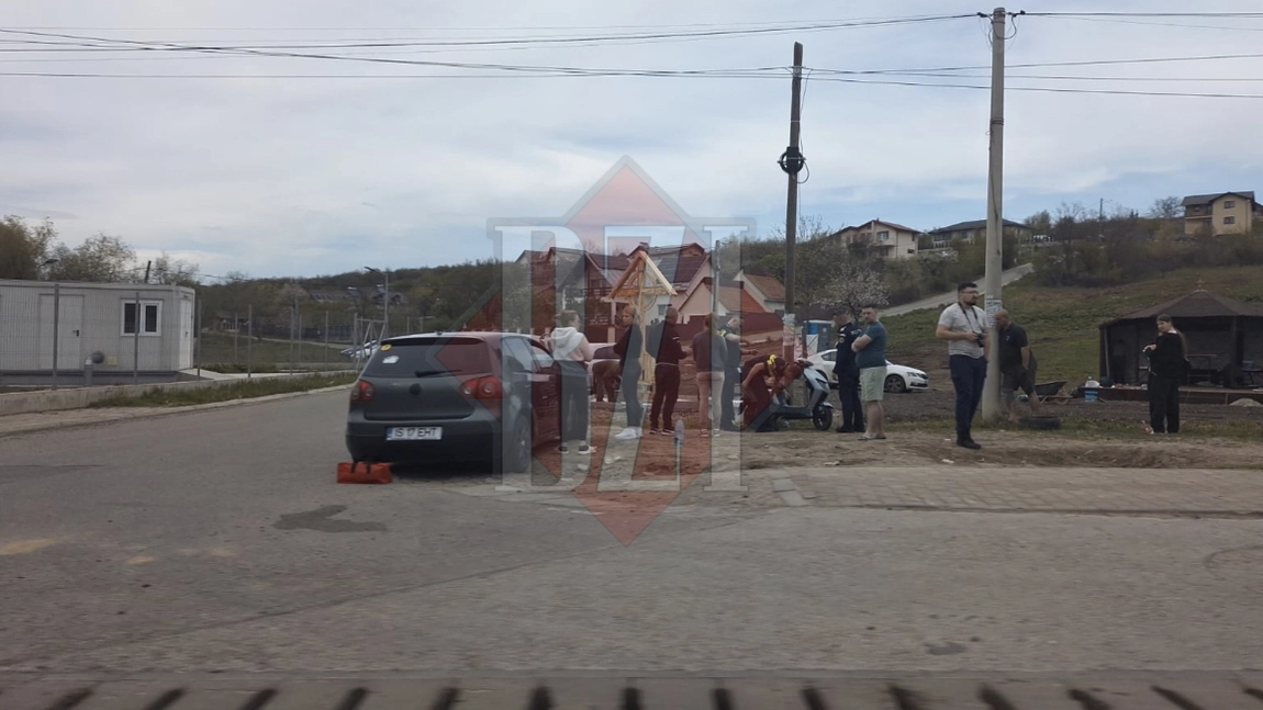 Accident rutier în comuna Tomești! A fost implicat un autoturism și un scuter
