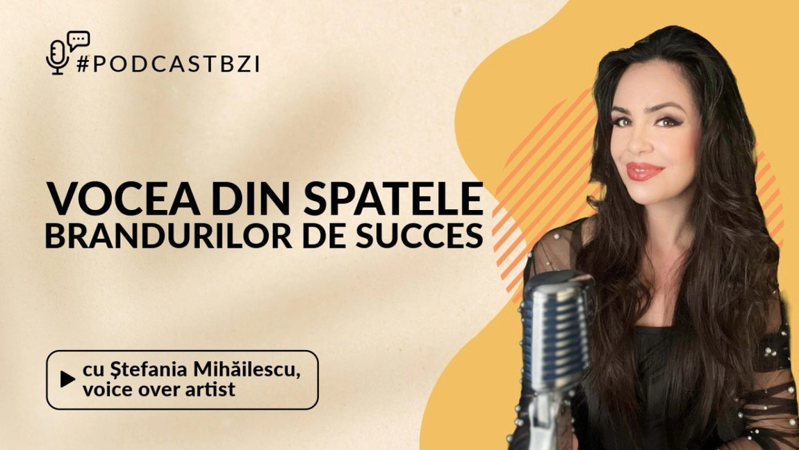 LIVE VIDEO - Ștefania Mihăilescu, voice over artist – Vocea din spatele brandurilor de succes la PodcastBZI