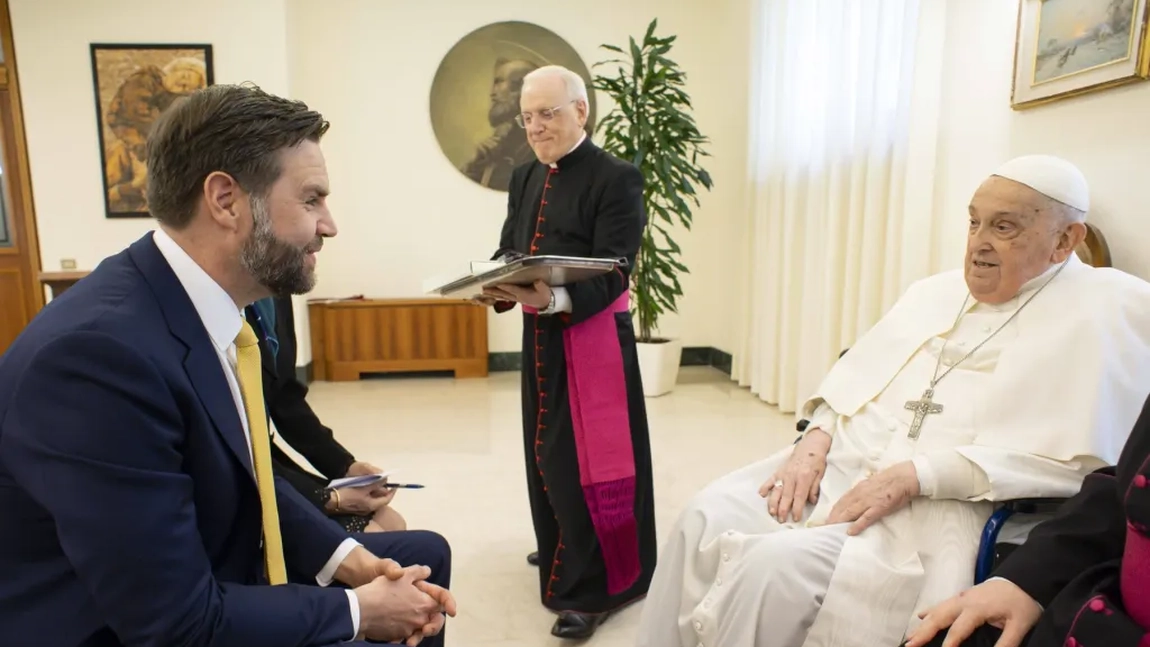 JD Vance s-a întâlnit cu Papa Francisc în Duminica Paștelui. Mesajul transmis de Suveranul Pontif vicepreședintelui Statelor Unite