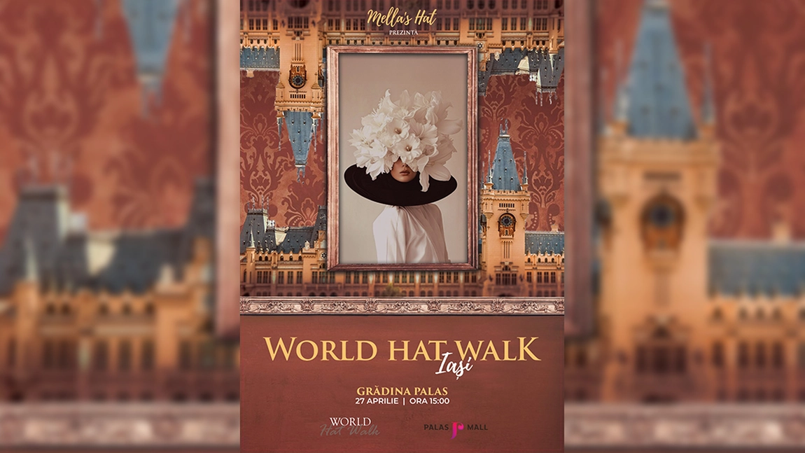 World Hat Walk ajunge la Iași. Alătură-te comunității pasionaților de pălării excentrice și participă la parada din parcul Palas! 