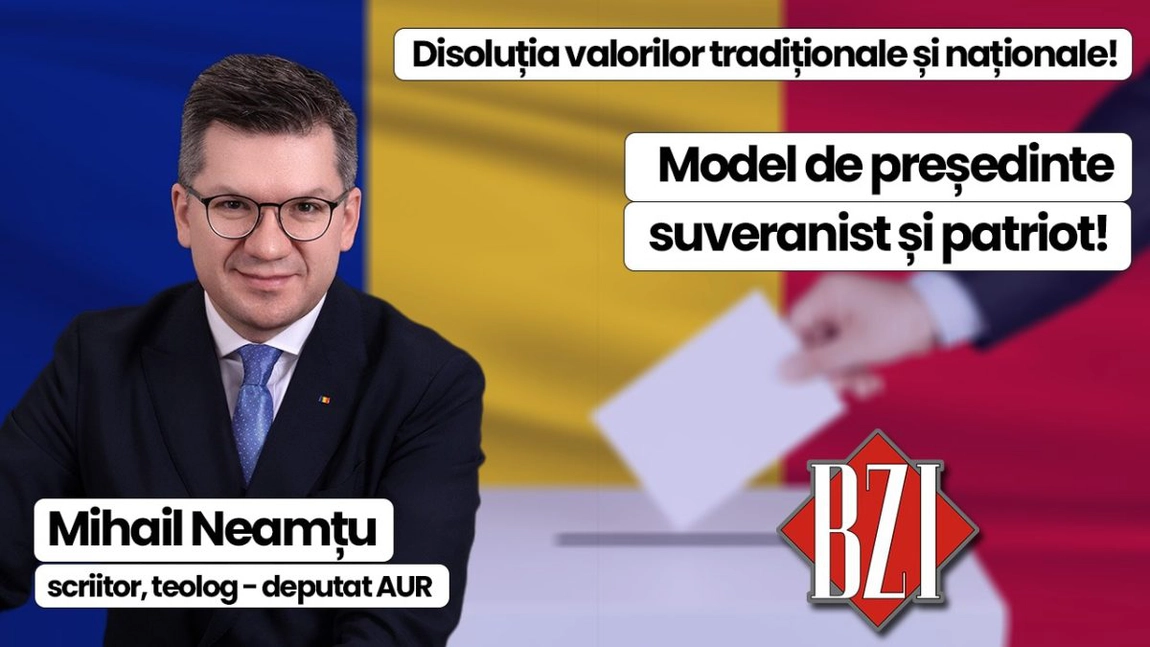 LIVE VIDEO - Ediție specială BZI LIVE alături de Mihail Neamțu, deputat AUR! De la patriotism și suveranism, disoluția valorilor tradiționale și avalanșa woke, LGBTQ, neomarxism și progresism