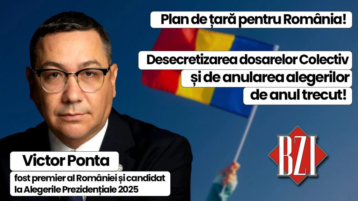 LIVE VIDEO - Super-dezbatere politică marca BZI LIVE alături de fostul premier al României, Victor Ponta - candidat independent la Alegerile Prezidențiale 2025
